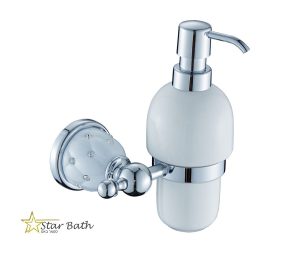 דיספנסר לסבון נוזלי ניקל לבן מסדרת PALACE