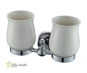 כוס כפולה ניקל שחור מסדרת PALACE