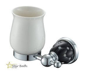 כוס למברשת שיניים ניקל שחור מסדרת PALACE