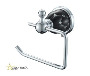 מחזיק נייר טואלט ניקל שחור מסדרת PALACE