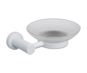 סבוניה לסבון מוצק תלויה מסדרת LEO בגוון לבן