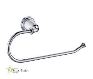 מתלה למגבת פנים לאמבטיה ולמקלחת מסדרת RIO ניקל מבריק