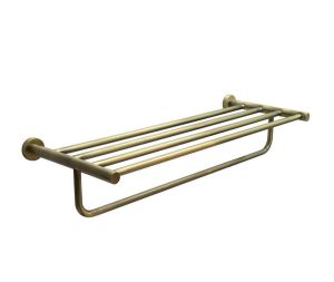 מדף מגבות לאמבטיה מסדרת LEO ברונזה