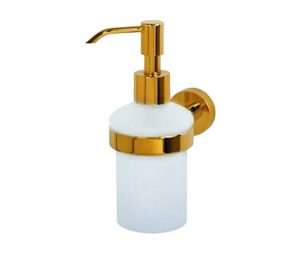 דיספנסר לסבון נוזלי מסדרת ROSE זהב מבריק