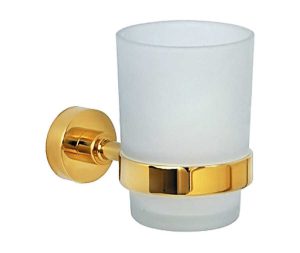 כוס מברשות שיניים מסדרת ROSE זהב מבריק