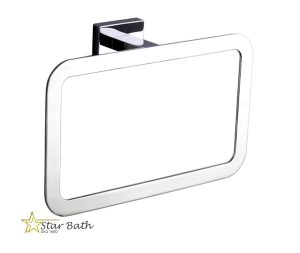 מתלה טבעת למגבת מסדרת AMPOLI ניקל מבריק