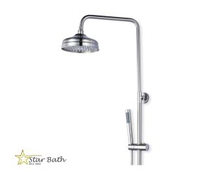 מוט פינוק יוקרתי רטרו עם מזלף מיקרופון ניקל מוברש