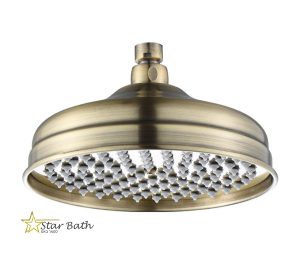 ראש גשם עגול יוקרתי 20 ס״מ רטרו ברונזה