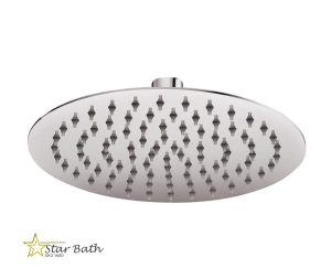 ראש גשם למקלחת עגול 25 ס״מ אטלנטיק ניקל מוברש