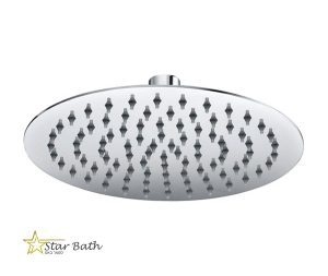 ראש מקלחת עגול 25 ס״מ אטלנטיק ניקל מבריק