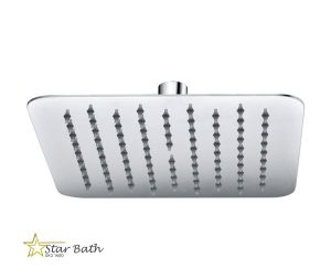 ראש מקלחת מרובע 25 ס״מ אטלנטיק ניקל מבריק