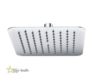 ראש מקלחת מרובע 20 ס״מ אטלנטיק ניקל מבריק