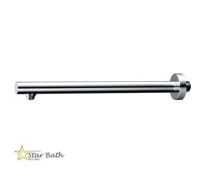 זרוע עגולה כבדה 40 ס"מ לראש טוש למקלחת ניקל מבריק BRASS