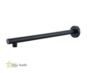 זרוע עגולה כבדה 40 ס"מ לראש טוש למקלחת שחור מט BRASS