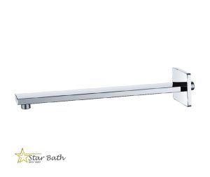 זרוע מלבנית 40 ס"מ לראש מקלחת לקיר ניקל מבריק BRASS