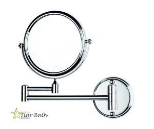 מראה מגדילה פי 7 מהודרת לקיר ניקל מבריק