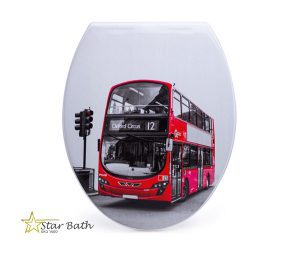 מושב אסלה מעוצב ציר נשלף דגם לונדון