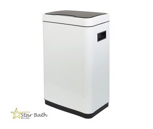 פח אשפה למטבח 30 ליטר אלקטרוני מלבני לבן