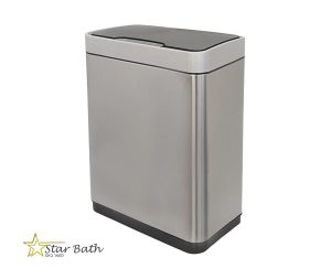 פח אשפה למטבח 20 ליטר אלקטרוני מלבני מוברש