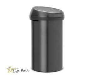 פח טאץ 60 ליטר שחור מט