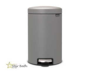 פח פדל 12 ליטר אפור בטון מינרלי