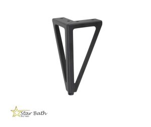 רגל חלונות גובה 15 ס״מ לריהוט שחור מט