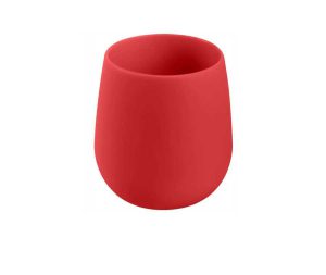 כוס למברשות שיניים בגוון אדום