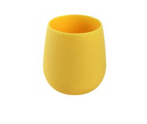 כוס למברשות שיניים בגוון צהוב