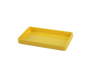 מגש לאביזרי אמבטיה בגוון צהוב