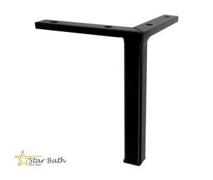 רגליים 17 ס״מ לריהוט שחור מט