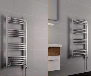 מחמם מגבות בגוון כרום פרופיל עגול  50X100