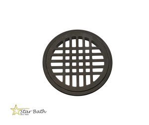 מכסה לבור ניקוז עגול שחור