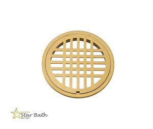 מכסה לבור ניקוז עגול זהב