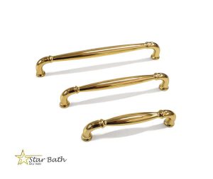 ידית לארון מטבח דגם 78-23 במגוון מידות זהב מבריק