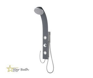 מוט רחצה דגם בוטיק בגוון אפור