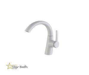 ברז אמבטיה דגם דני קצר בגוון לבן