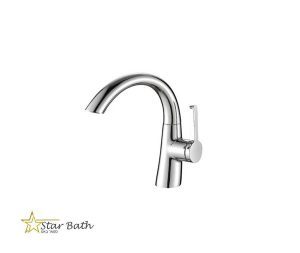 ברז אמבטיה דגם דני קצר בגוון כרום