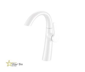 ברז אמבטיה דגם דני ארוך בגוון לבן