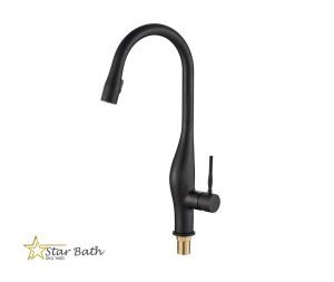 ברז למטבח דגם שגב בגוון שחור