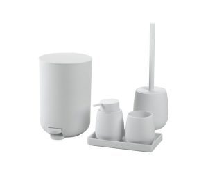 סט אביזרי אמבטיה לינדו בגוון לבן