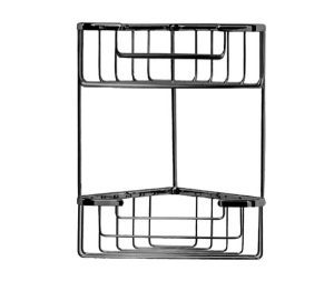 רשת דו קומתית מפוארת לקיר מקלחת שחור