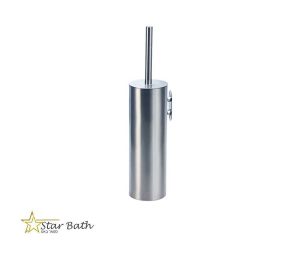 מברשת אסלה תלויה לקיר ניקל מבריק