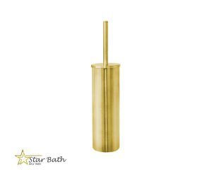 מברשת אסלה מונחת עגולה זהב מט