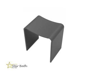 ספסל קוריאן דגם סטייסי מקומר בגוון שחור