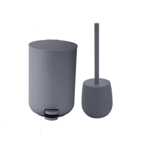 סט פח ומברשת אסלה לינדו אפור