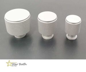 ידיות כפתור לארונות ומגירות אנודייז ב-3 גדלים