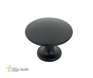 ידית כפתור לארונות למגירות שחור