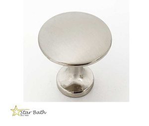 ידית כפתור לארונות למגירות ניקל מוברש