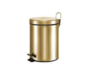 פח אשפה עגול 3 ליטר ברונזה סגירה שקטה