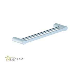 מוט כפול למגבת 60 ס״מ לאמבטיה RIVER כרום